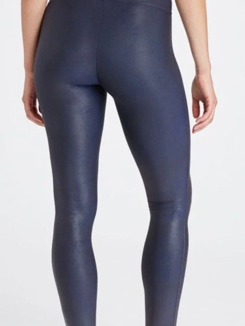 Spanx Faux Leather Leggings Blue XS